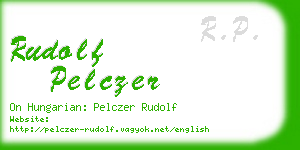rudolf pelczer business card